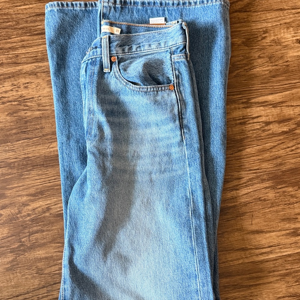NWOT Levi RIBCAGE WIDE LEG High-Rise - Picture 3 of 4